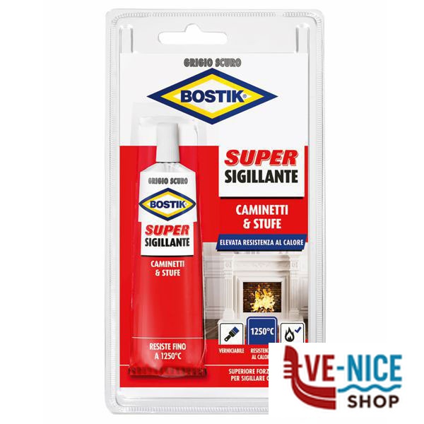 SIGILLANTE ALTA TEMPERATURA NERO ml 100 BOSTIK 6315920 BOSTIK F - immagine 5