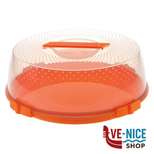 CONTENITORE TOND TORTA OASI 28 h 11 COSMOPLAST 317 CONTENITORI PLASTICA C - immagine 6