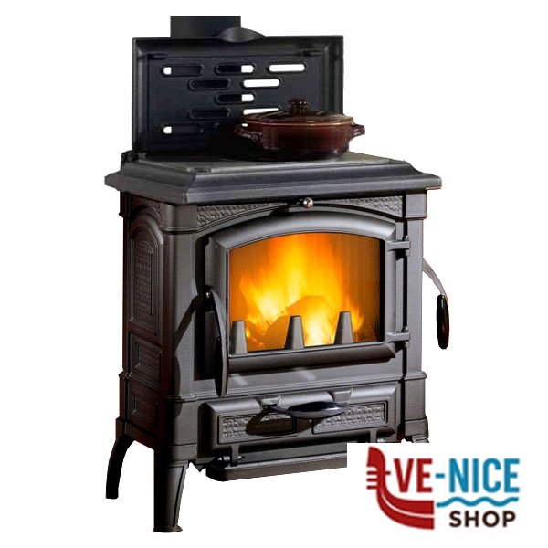 STUFA LEGNA GHISA ISETTA CERCHI NERA NORDICA 3008340 - 5 S STUFE LEGNA F - immagine 7