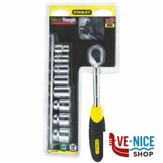 CRICCH.MICROTOUGH 3/8"+ 8 BUSSOLE 0-94-611 STANLEY STMT82670-0 STANLEY F - immagine 5