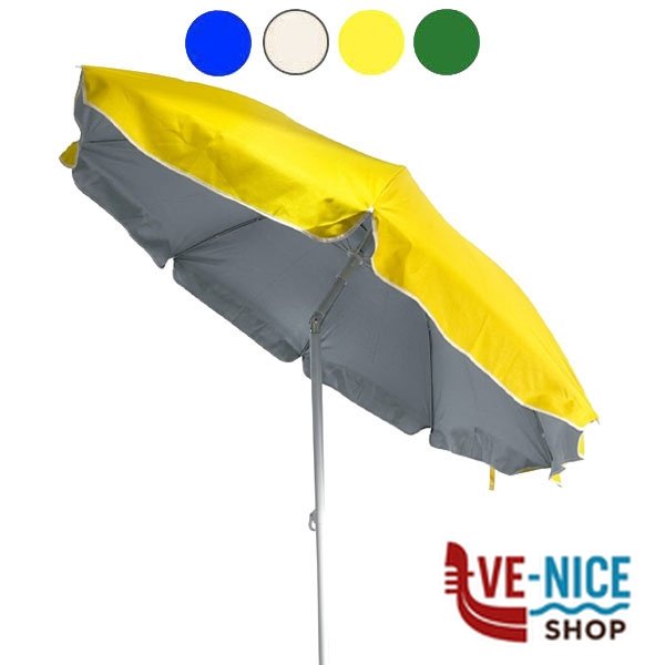 OMBRELLONE ACCIAIO POLI.ECRU' 200 VETTE 11374 MQYY141-200 OMBRELLONI SPIAGGIA C - immagine 5