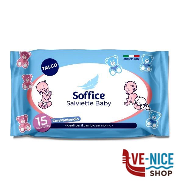 SALVIETTE BAMBINI TALCO Pz 15 SOFFICE 1595-30 SALVIETTE C - immagine 5