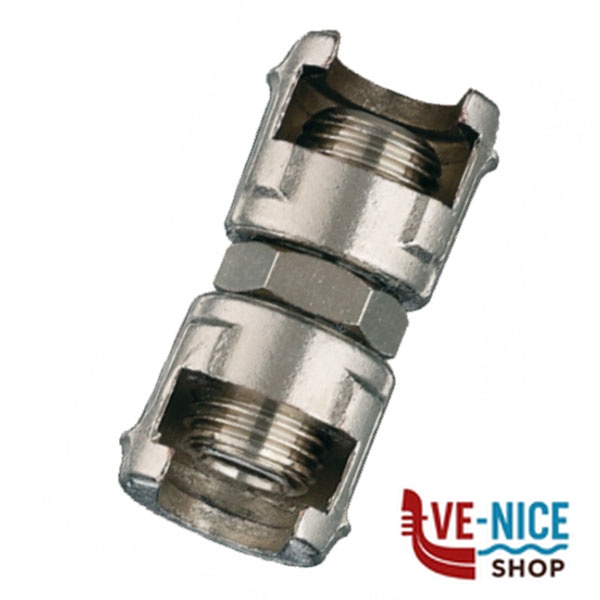 RACCORDO 2 DADI FRESATI 12/A 1/4 Pz 1 BL ANI AH011101AN RACCORDI COMPRESSORI F - immagine 5
