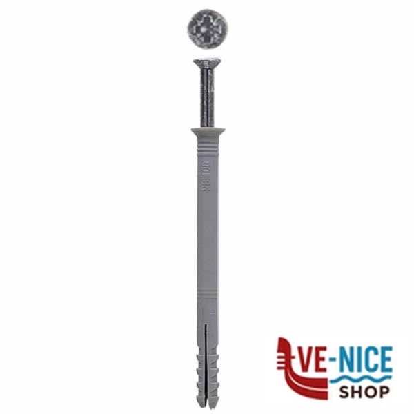 TASSELLO N 8x 80 K VITE CHIODO Pz 10 BL FISCHER 504510 FISCHER F - immagine 5