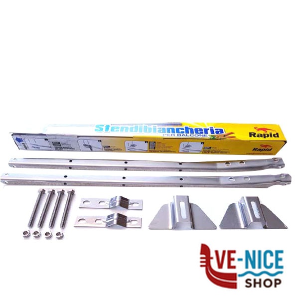 STENDIPANNI STAFFA BALCONI INOX ZB059 STENDIPANNI C - immagine 5