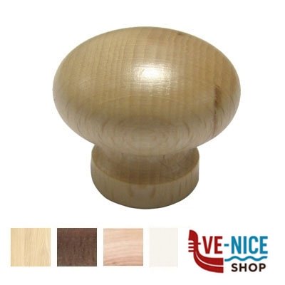 POMOLO LEGNO LISCIO BIANCO mm 35 MITAL 279 BBI POMOLI F - immagine 6