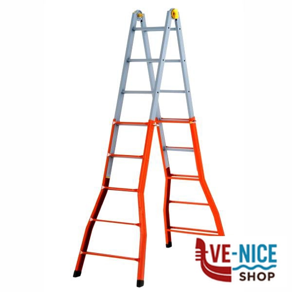 SCALA MULTIUSO ACCIAIO GIGANTE GR.5+5 GIERRE A0080I SCALE MULTIUSO-TRABATTELLI F - immagine 6