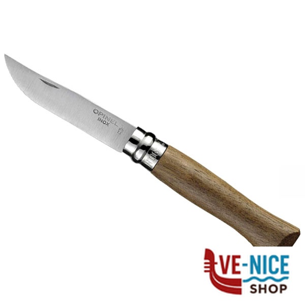COLTELLO VIROBLOC INOX N. 8 NOCE OPINEL 002022 COLTELLI RONCOLINE F - immagine 6