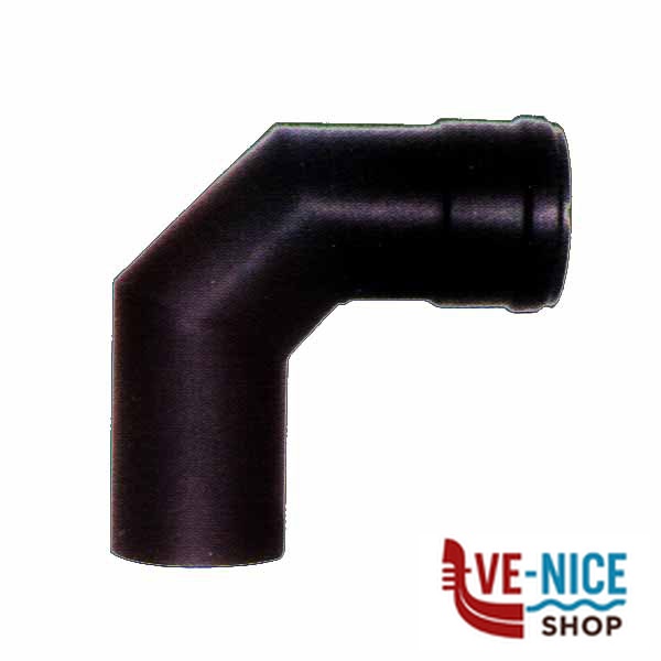 GOMITO ACCIAIO 90^ 8 NERO 2MM PELLET ALA Y40 200 150 220 TUBI PELLET F - immagine 6