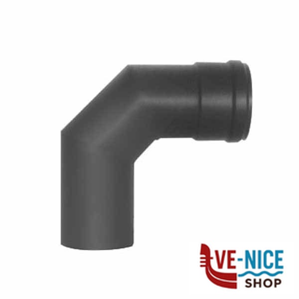 GOMITO ACCIAIO 90^ 8 GRIGIO 2MM PELLET ALA Y25 200 150 220 TUBI PELLET F - immagine 5