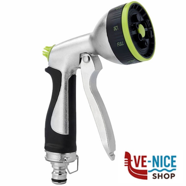 LANCIA PISTOLA DOCCIA 7 UGELLI LEGA 419B AQUATECH 419B RACCORDI GIARDINAGGIO F - immagine 7
