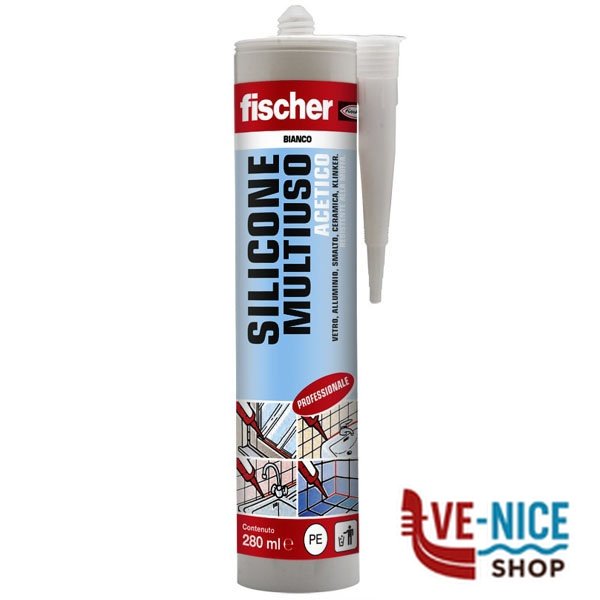 SILICONE ACETICO MULTIUSO SAM NE ml 280 FISCHER 09352 FISCHER F - immagine 6