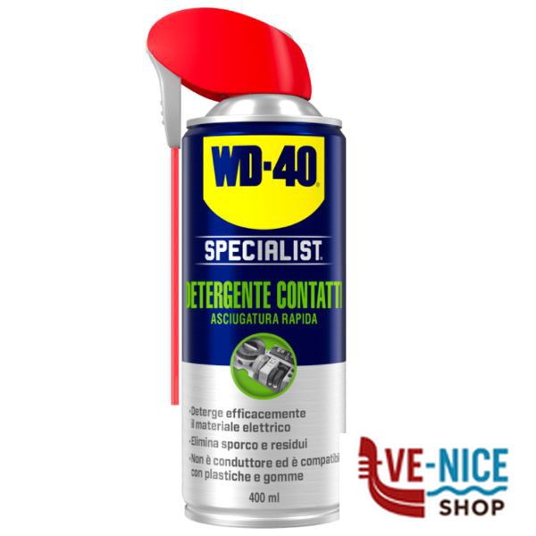 DETERGENTE CONTATTI SPRAY ml 400 SPECIALIST WD40 39376-39368 OLI E ADDITIVI VARI F - immagine 5