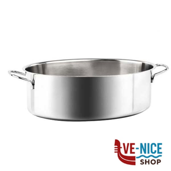 CASSERUOLA INOX OVALE cm 32 BONITA BARAZZONI 266117000 PENTOLE ACCIAIO BARAZZONI C - immagine 5