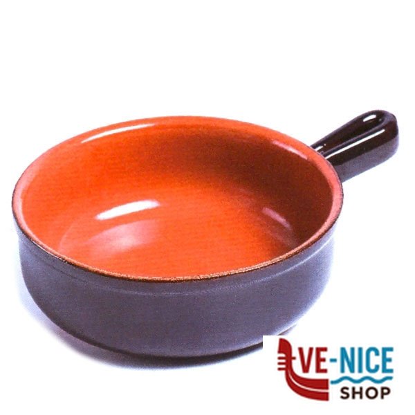 TEGAME 1 MANICO cm 20 BRUNA COLI' PR41BR20S PENTOLE TERRACOTTA C - immagine 5