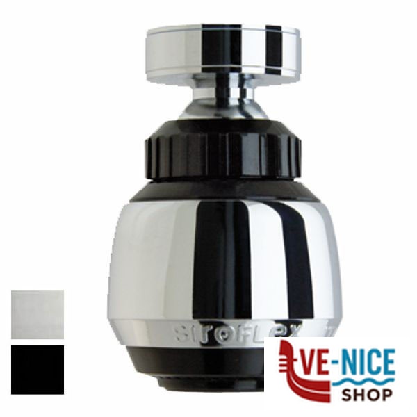 ROMPIGETTO SNODATO CR/BIANCO 2505/0S SIROFLEX 2505/0S ROMPIGETTO RUBINETTI F - immagine 5