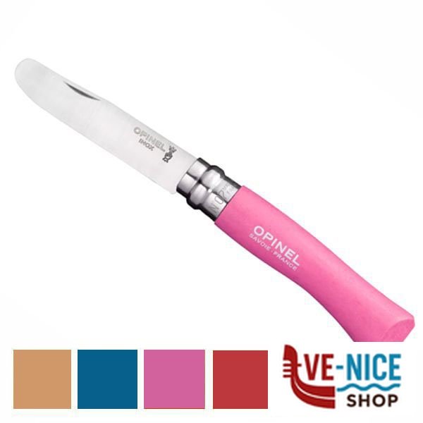 COLTELLO VIROBLOC INOX N. 7 P.TA TON.VERDE OPINEL 001700 COLTELLI RONCOLINE F - immagine 5