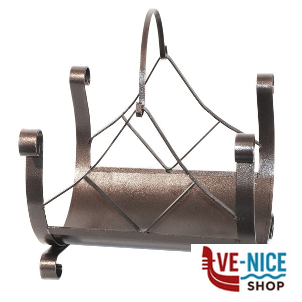 PORTALEGNA PORTATILE cm 40x32 h45 LAPILLO 12858 ACCESSORI CAMINETTI F - immagine 5
