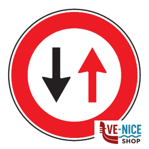 CARTELLO STRADALE SENSO ALT DARE PRECEDENZA D&B 3210041F41 SEGNALETICA F - immagine 5