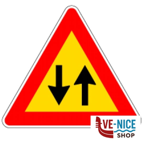 CARTELLO STRADALE DOPPIO SENSO D&B 3030811387 SEGNALETICA F - immagine 7