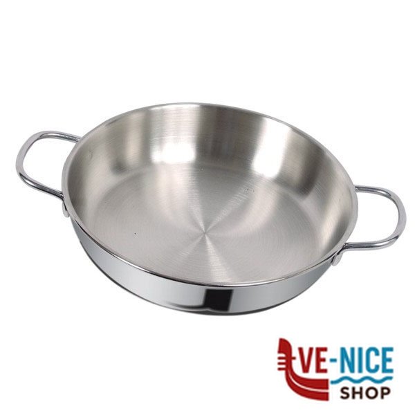 TEGAME INOX 2 MANICI cm 26 DUNE METALSOMMA 300/26 PENTOLE ACCIAIO METALSOMMA C - immagine 6