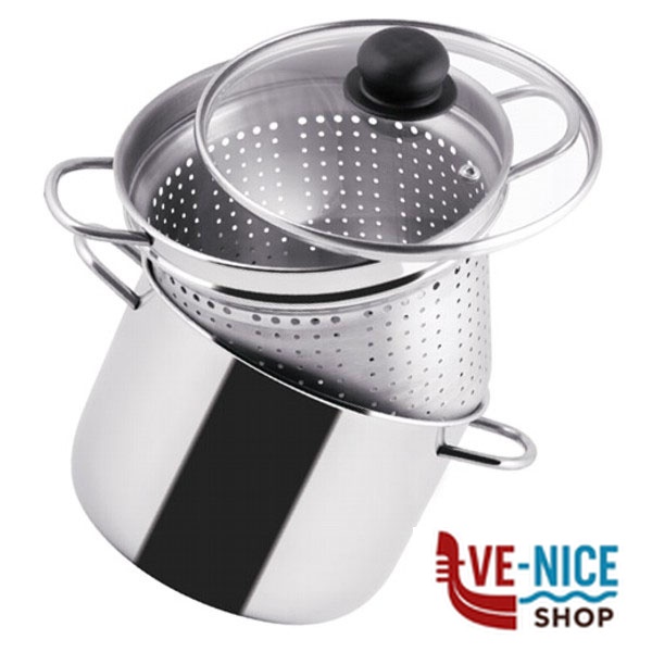 PASTAIOLA cm 20 PASTISSIMA METALSOMMA 656/20 PENTOLE ACCIAIO METALSOMMA C - immagine 5