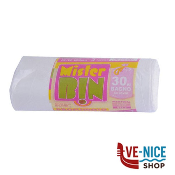 SACCO IMM.LEGACCI BIANCO 45x 50 g 4 Pz 30 MR.BIN MB4550R12 SACCHI IMMONDIZIA C - immagine 5