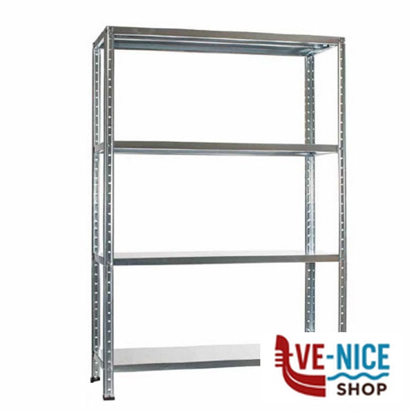 SCAFFALE KIT 75x30 h 136 GRIGIO GRIMA KIT-F3GN41 SCAFFALATURE F - immagine 6