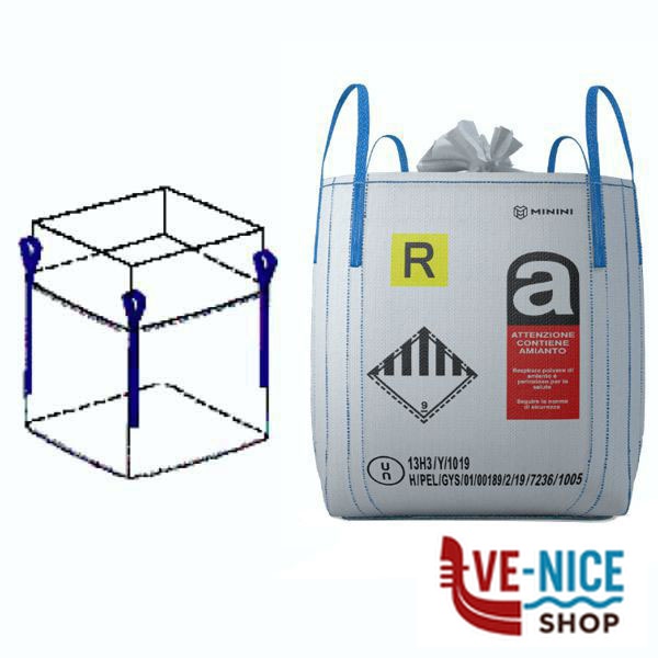 SACCONE MACERIE cm 91x91 h 120 BRETELLE 4 ONU13H3Y BBPUN3Y120103SL00006 SACCHI MACERIE F - immagine 5