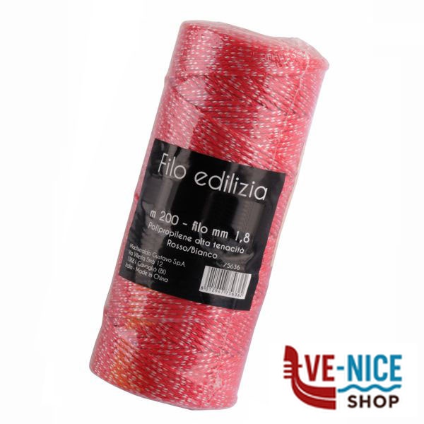 FILO EDILIZIA ROSSO/BIANCO m 200 ALTE 09693 1002 FILO EDILIZIA F - immagine 5
