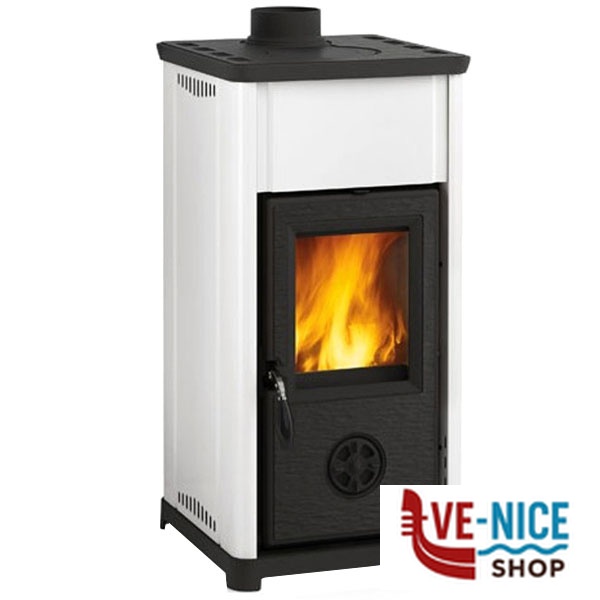 STUFA LEGNA TEA BIANCA NORDICA 3004831+7142711 - 5 S STUFE LEGNA F - immagine 5