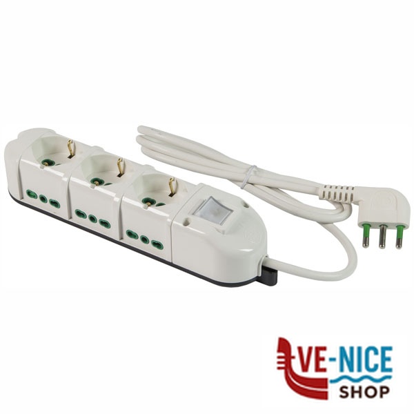MULTIPRESA 6x2PT 3xSK LAT INT RETAIL 49122 FME 49122 AVVOLGICAVI E PROLUNGHE F - immagine 7