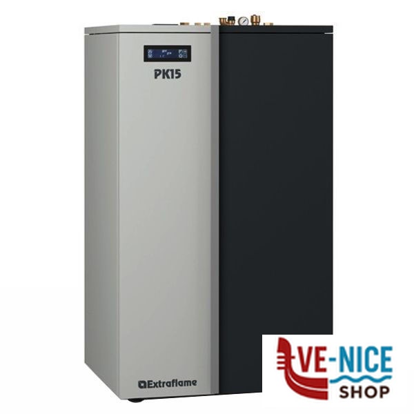 CALDAIA TERMOPELLET PK15 BIANCA EXTRAFLAME 1202700 - 5 S STUFE PELLET F - immagine 5