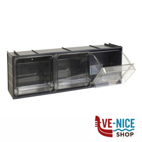 CASSETTIERA CRYSTAL BOX C 3 600x155 h 175 MOBILPL CB 50/3S.GS CASSETTIERE E CONTENITORI F - immagine 5