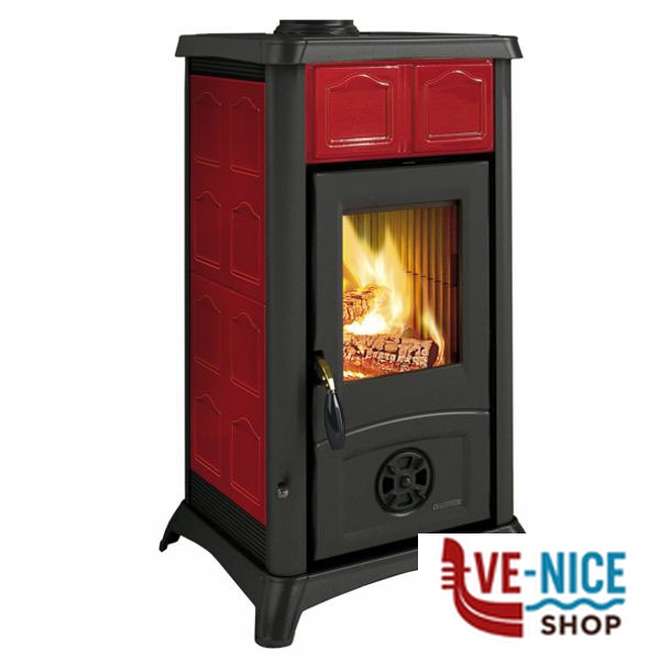 STUFA LEGNA GEMMA ELEGANCE BORDEAUX NORDICA 3001000+7142711 - 5 S STUFE LEGNA F - immagine 7