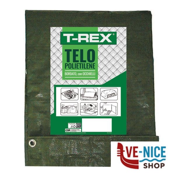 TELONE PLASTICA TESSUTO 12x15 STD TREX 07863 100grs/m2 TELONI PLASTICA F - immagine 6