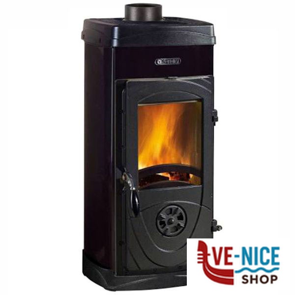 STUFA LEGNA SUPER JUNIOR PANORAMICA NERA NORDICA 3008930 - 4 S STUFE LEGNA F - immagine 6