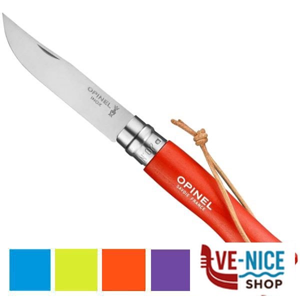 COLTELLO VIROBLOC INOX N. 7 GITA VIOLA OPINEL 002205 COLTELLI RONCOLINE F - immagine 6
