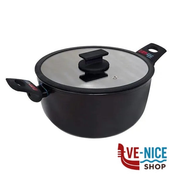CASSERUOLA 2 MANICI cm 22 FORTEZZA ACCADEMIA FPCSSCV222I PENTOLE ACCADEMIA C - immagine 7