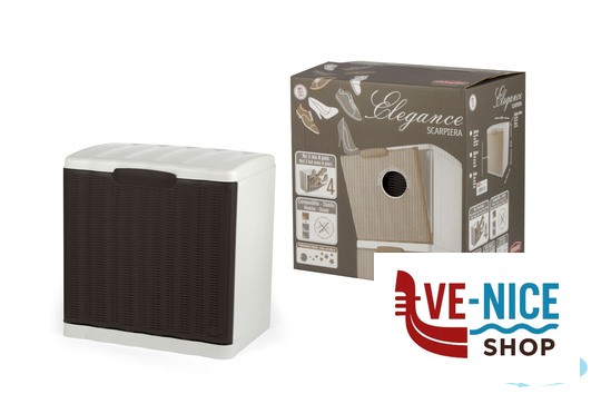 ELEGANCE SCARPIERA MOKA CM 40X30X40 30342 STEFANPLAST altri accessori (acq.min.1 pezzi) - immagine 6