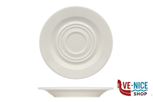 PRIME-PIATTO PER TAZZA CL 20 CM 15 - ALLUMINA ARIANE FINE PORCELAIN tazze da caffe' (acq.min.12 pezzi) - immagine 2