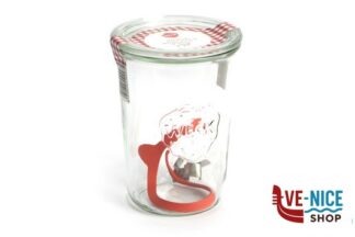 WECK R CILINDRICO - VASETTO ML.850 CON COPERCHIO MM100 - 19275 ODESSA SRL vetro (acq.min.6 pezzi)