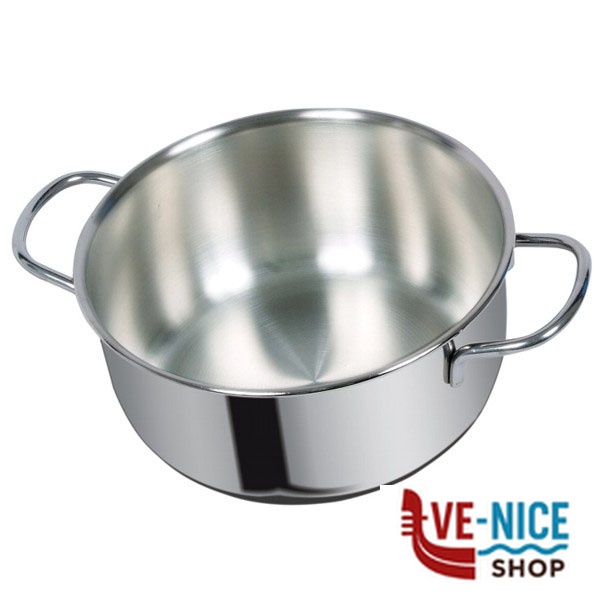 CASSERUOLA INOX 2 MANICI cm 14 DUNE METALSOMMA 305/14 PENTOLE ACCIAIO METALSOMMA C - immagine 7