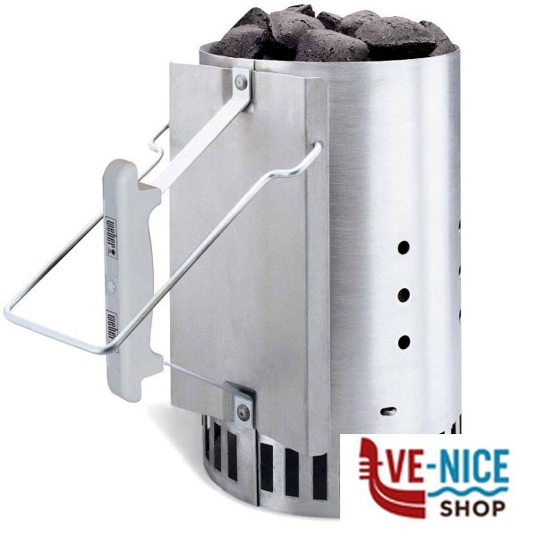 ACCENDI CARBONE cm 32x20 h 32 WEBER 17631 ACCESSORI BARBECUE C - immagine 7