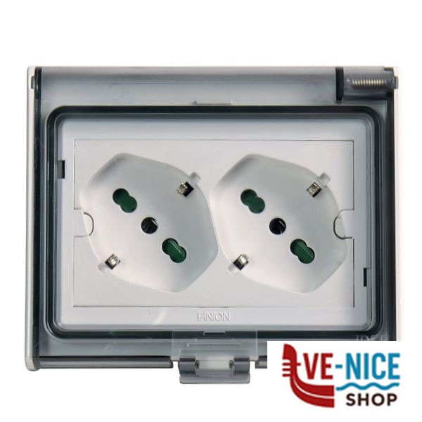 FRUTTO DOPP. PRESA SK 10/16A IP55 OPERA 421021 FME 421021 FRUTTI E SUPPORTI F - immagine 7